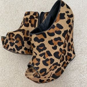 Steve Madden Leopard Wedges